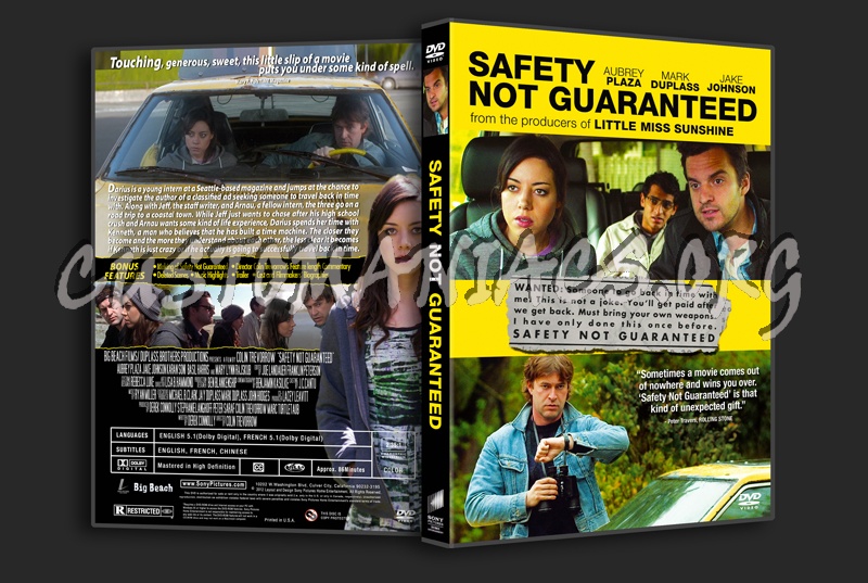 Safety Not Guaranteed dvd cover