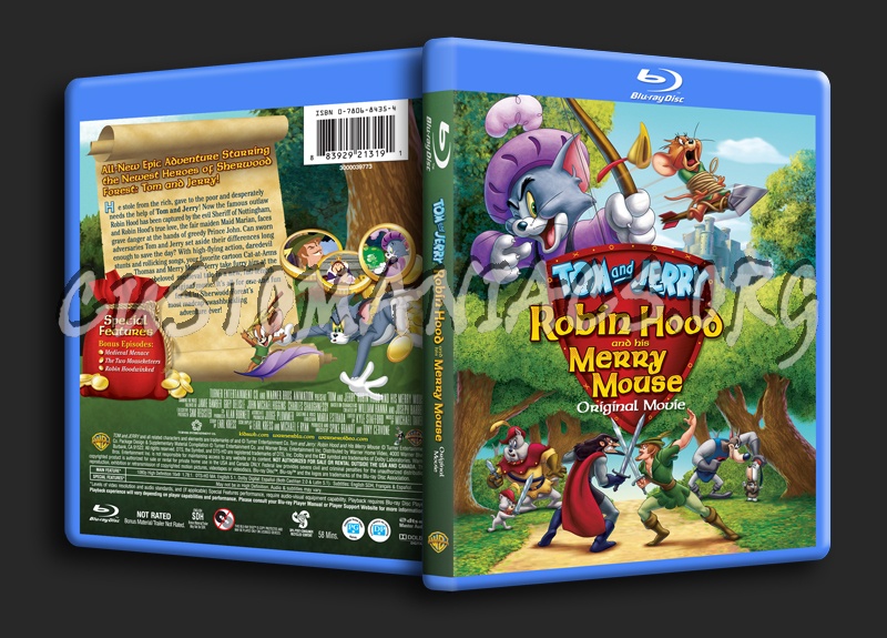 Tom and Jerry Robin Hood and His Merry Mouse blu-ray cover