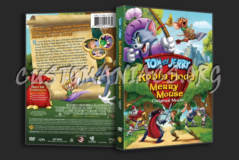 Tom and Jerry Robin Hood and His Merry Mouse dvd cover