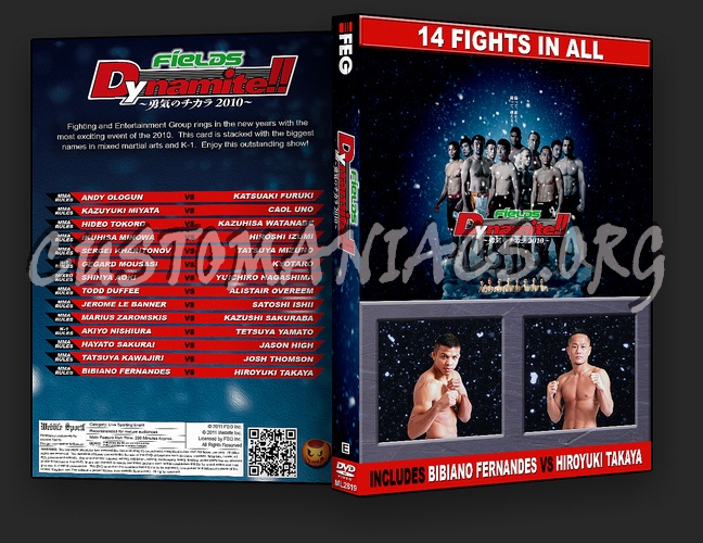 K-1 Fields Dynamite 2010 dvd cover