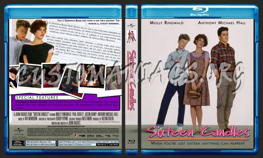 Sixteen Candles blu-ray cover