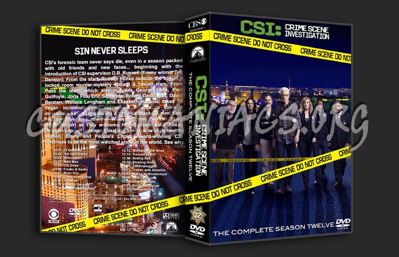 CSI: Las Vegas - Season 12 dvd cover