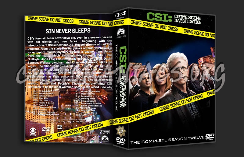 CSI: Las Vegas - Season 12 dvd cover