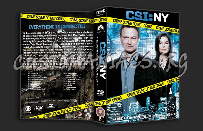 CSI: New York - Season 8 dvd cover