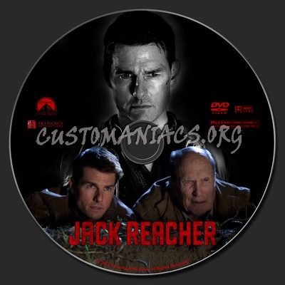 Jack Reacher dvd label