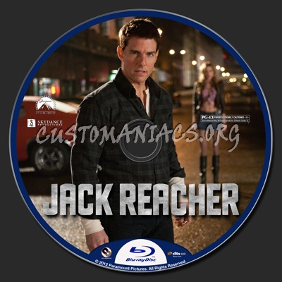 Jack Reacher blu-ray label