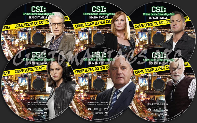 CSI: Las Vegas - Season 12 dvd label