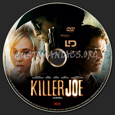 Killer Joe dvd label