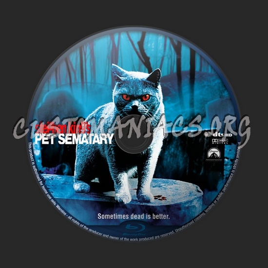 Pet Sematary blu-ray label