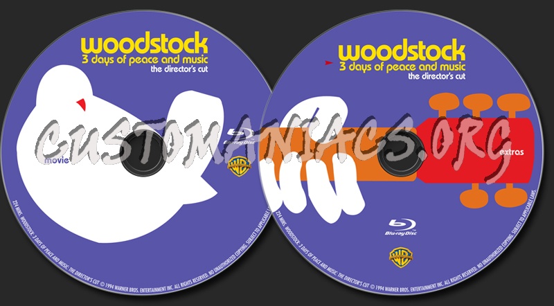 Woodstock blu-ray label