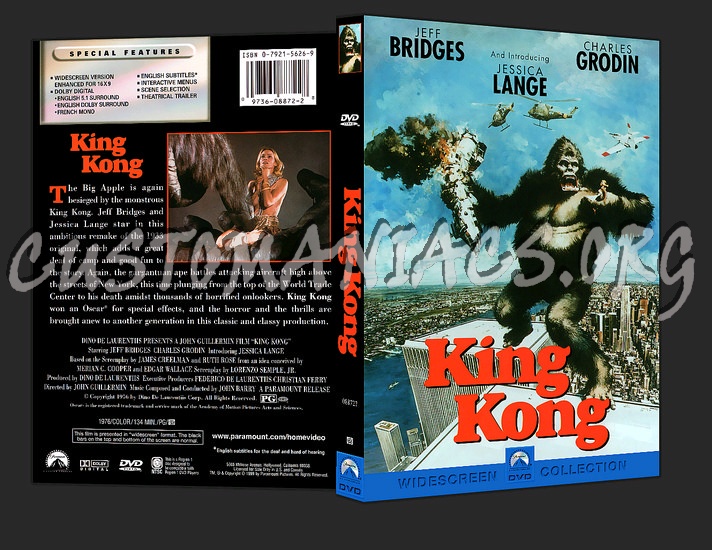 King Kong (1976) dvd cover