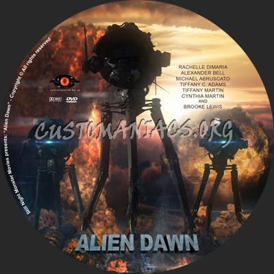 Alien Dawn dvd label