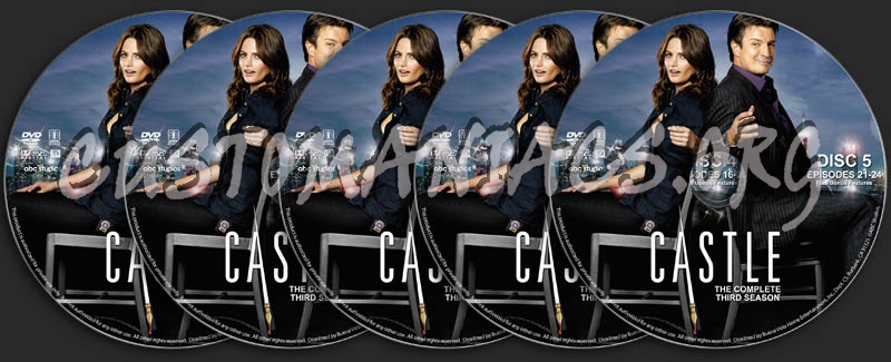 Castle - Season 3 dvd label