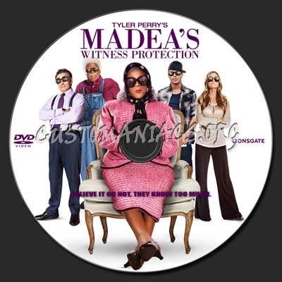 Tyler Perry's Madea's Witness Protection (2012) dvd label