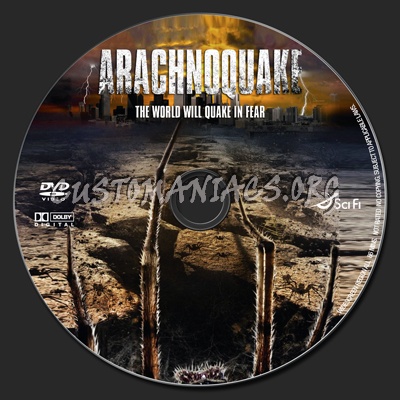 Arachnoquake dvd label