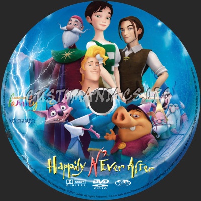 Happily N'ever After dvd label