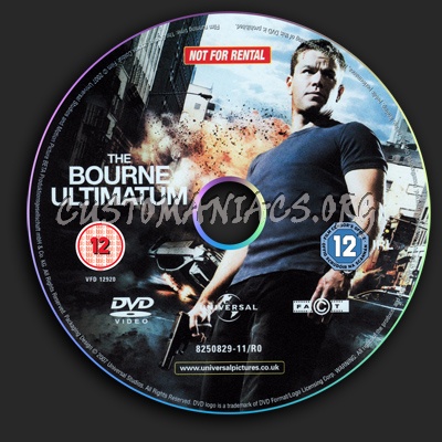 The Bourne Ultimatum dvd label