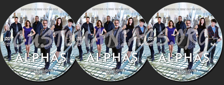 Alphas Season 2 dvd label
