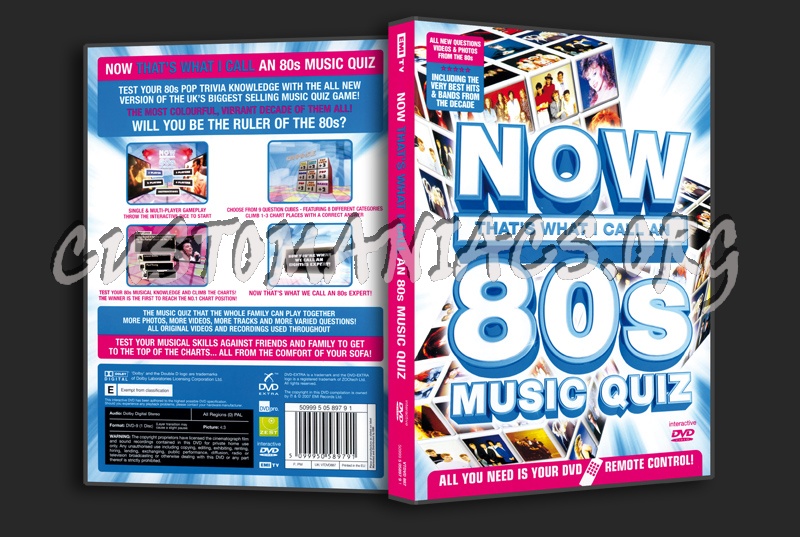 Now That's What I Call An 80s Music Quiz dvd cover