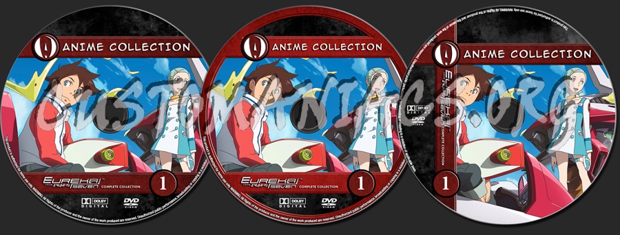Anime Collection Eureka Seven Complete Collection dvd label
