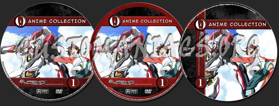 Anime Collection Eureka Seven Complete Collection Part Two dvd label
