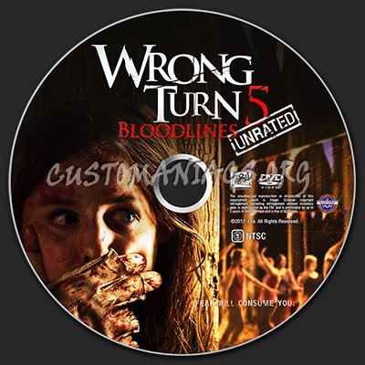 Wrong Turn 5 dvd label