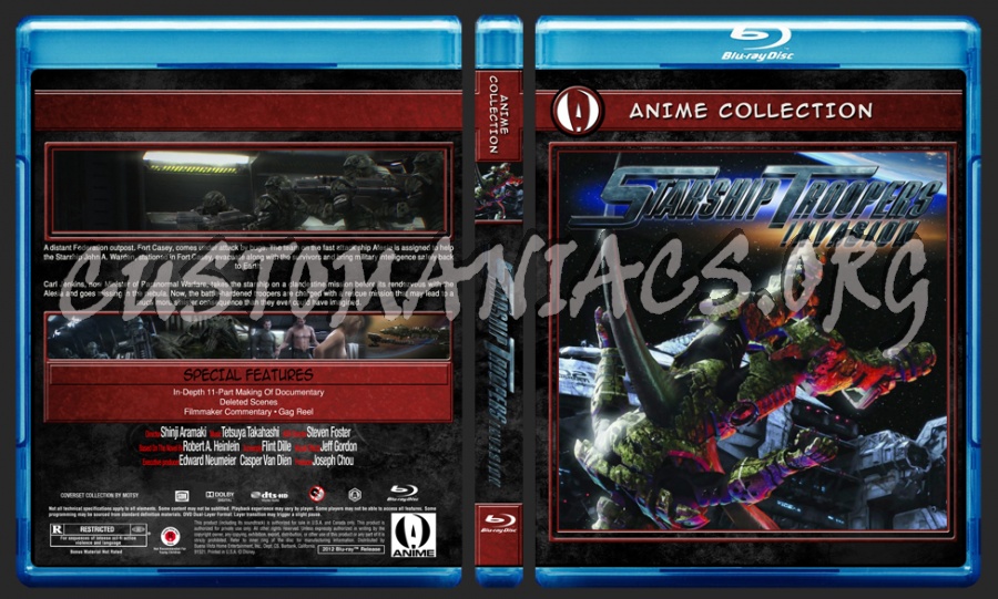 Anime Collection Starship Troopers Invasion blu-ray cover