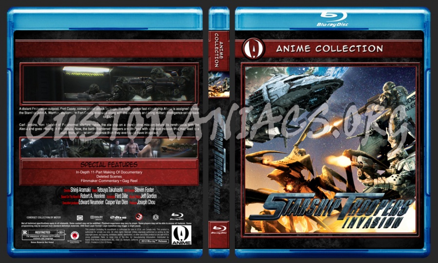 Anime Collection Starship Troopers Invasion blu-ray cover