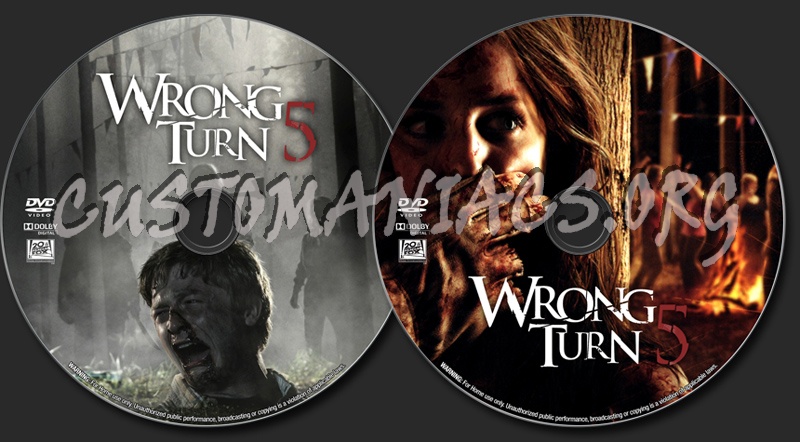 Wrong Turn 5 dvd label