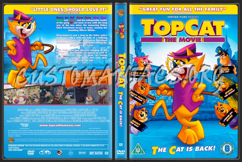Top Cat The Movie (aka Don gato y su pandilla) dvd cover