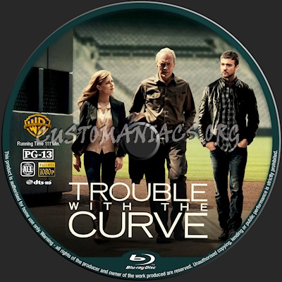 Trouble with the Curve blu-ray label