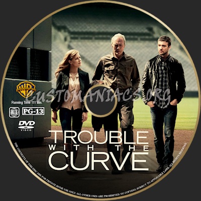 Trouble with the Curve dvd label