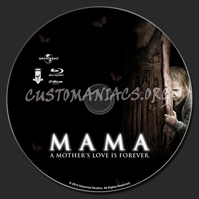 Mama (2013) blu-ray label