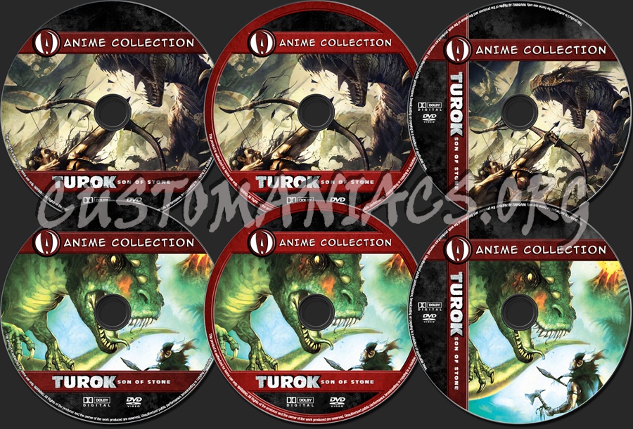 Anime Collection Turok Son Of Stone dvd label