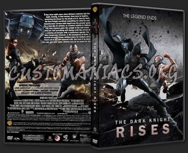 The Dark Knight Rises dvd cover