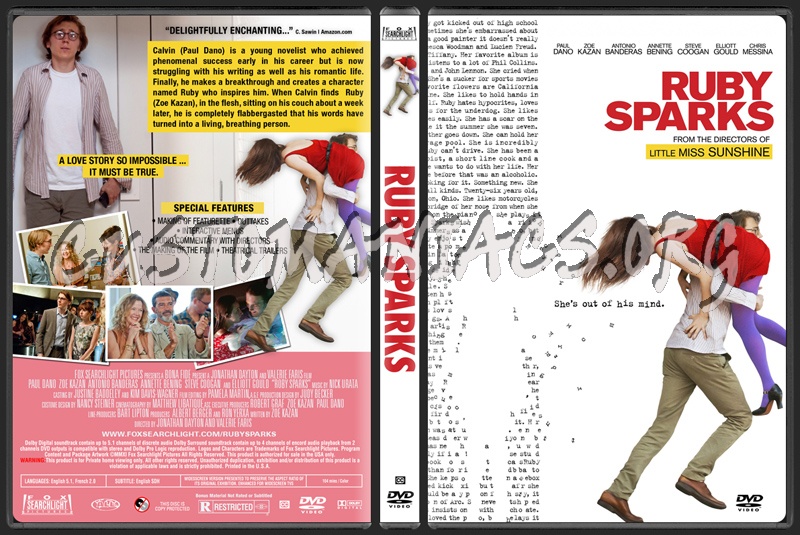 Ruby Sparks dvd cover