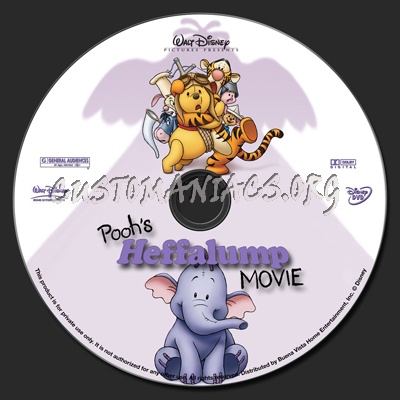 Pooh's Heffalump Movie dvd label