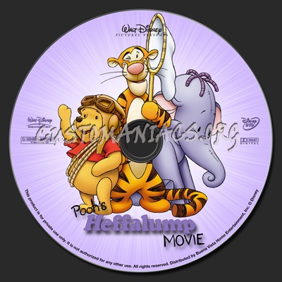 Pooh's Heffalump Movie dvd label