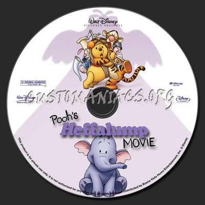 Pooh's Heffalump Movie blu-ray label