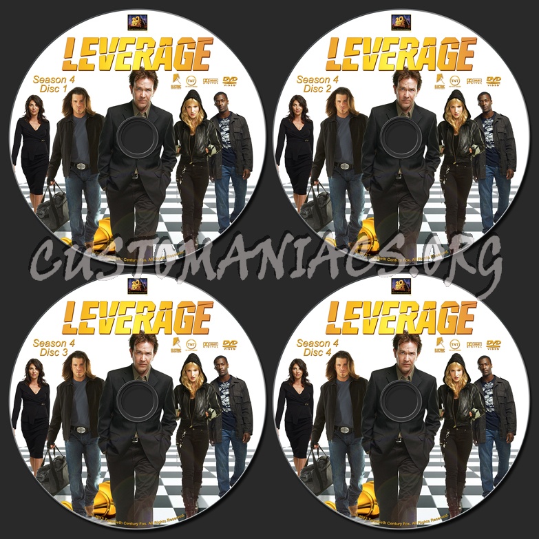 Leverage Season 4 dvd label