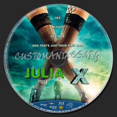 Julia X 3D blu-ray label