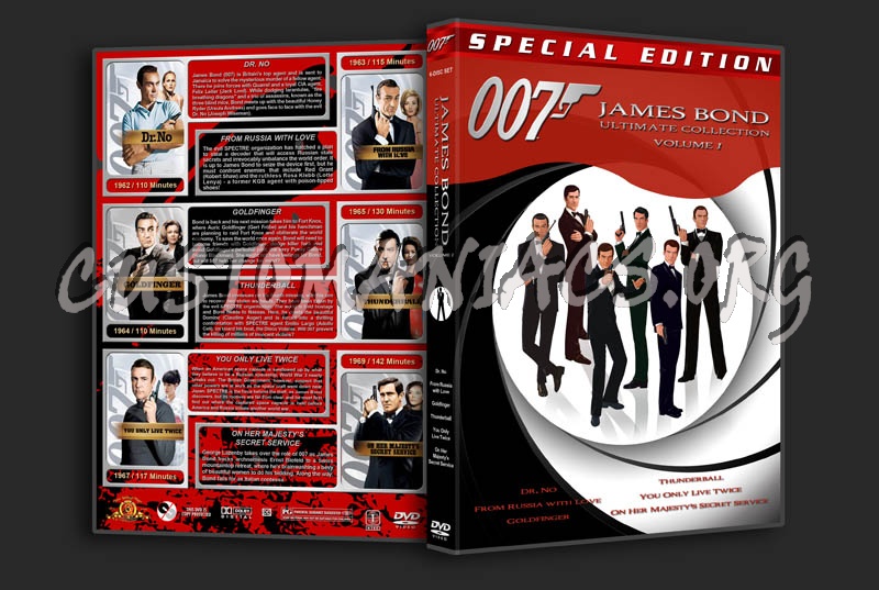 James Bond Ultimate Collection - Volumes 1-4 dvd cover