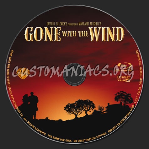 Gone With The Wind blu-ray label