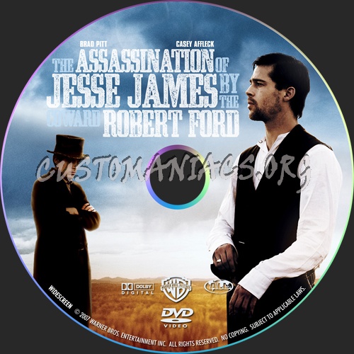 The Assassination of Jesse James by the Coward Robert Ford dvd label