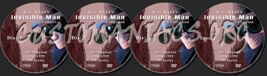 The Invisible Man (1958) dvd label