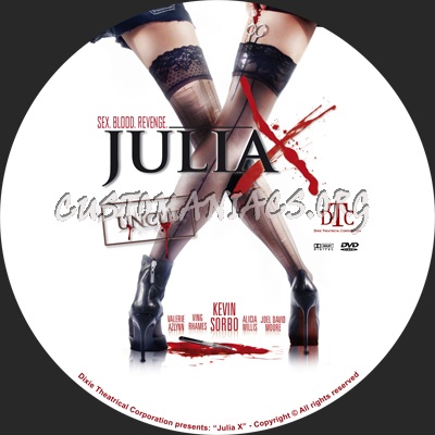 Julia X dvd label