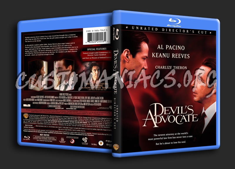 The Devil's Advocate (Unrated Director's Cut) blu-ray cover