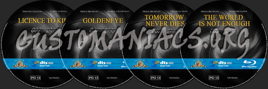 007 James Bond Sets 4-7 blu-ray label