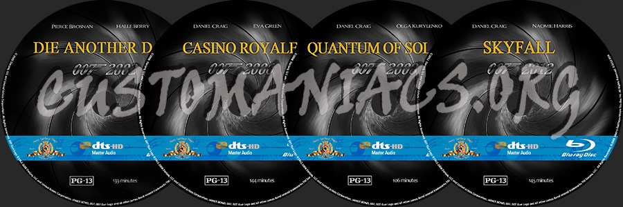 007 James Bond Sets 4-7 blu-ray label
