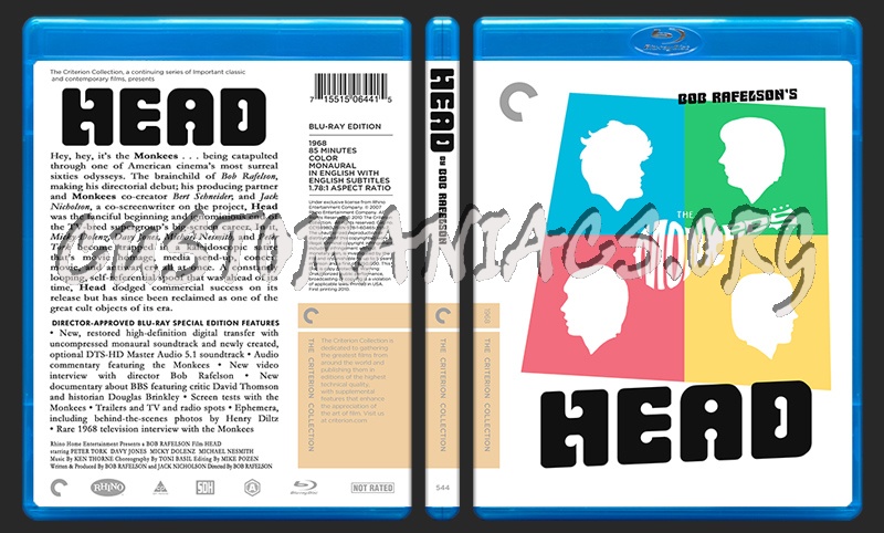 544 - Head blu-ray cover